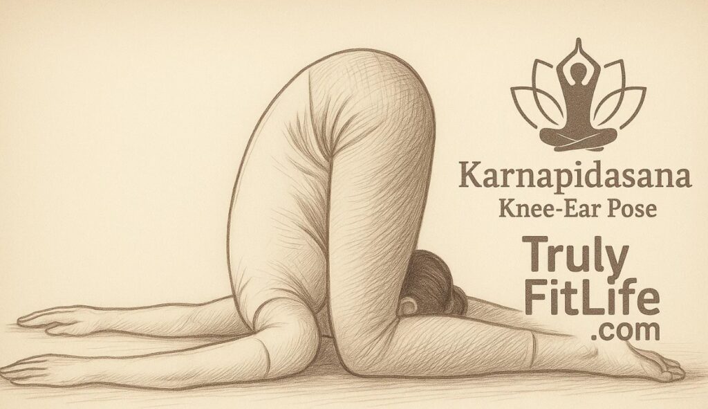 Karnapidasana – Knee Ear Pose