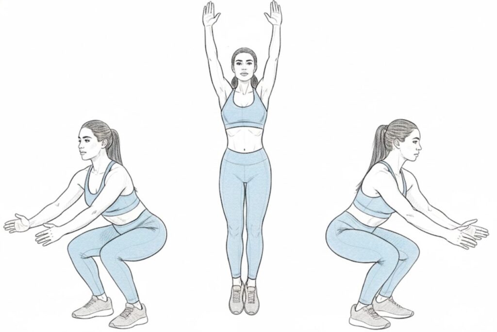 180 Jump Squat – Step-by-Step Home Workout Guide
