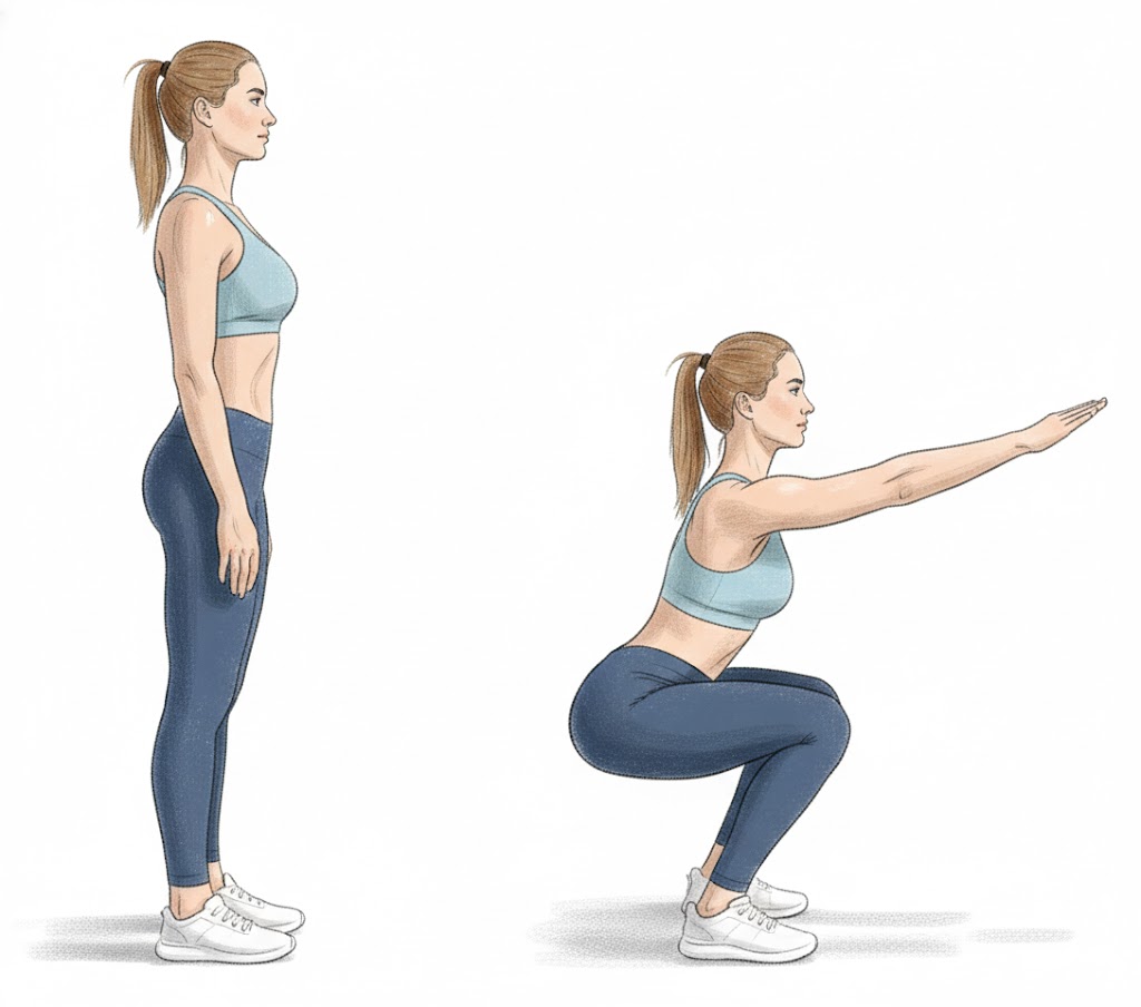 Air Squats Exercise – Correct Form and Technique