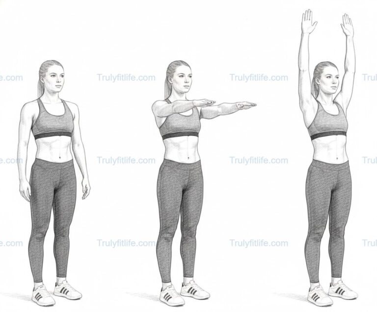 Double Arm Front Raises Exercise Step-by-Step