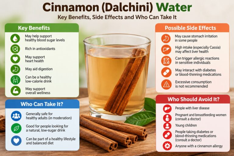 Cinnamon water benefits, side effects, and who should avoid drinking soaked Dalchini water